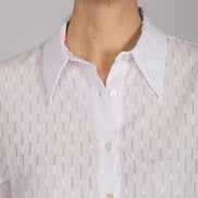 Camicia Milano in garza bianca