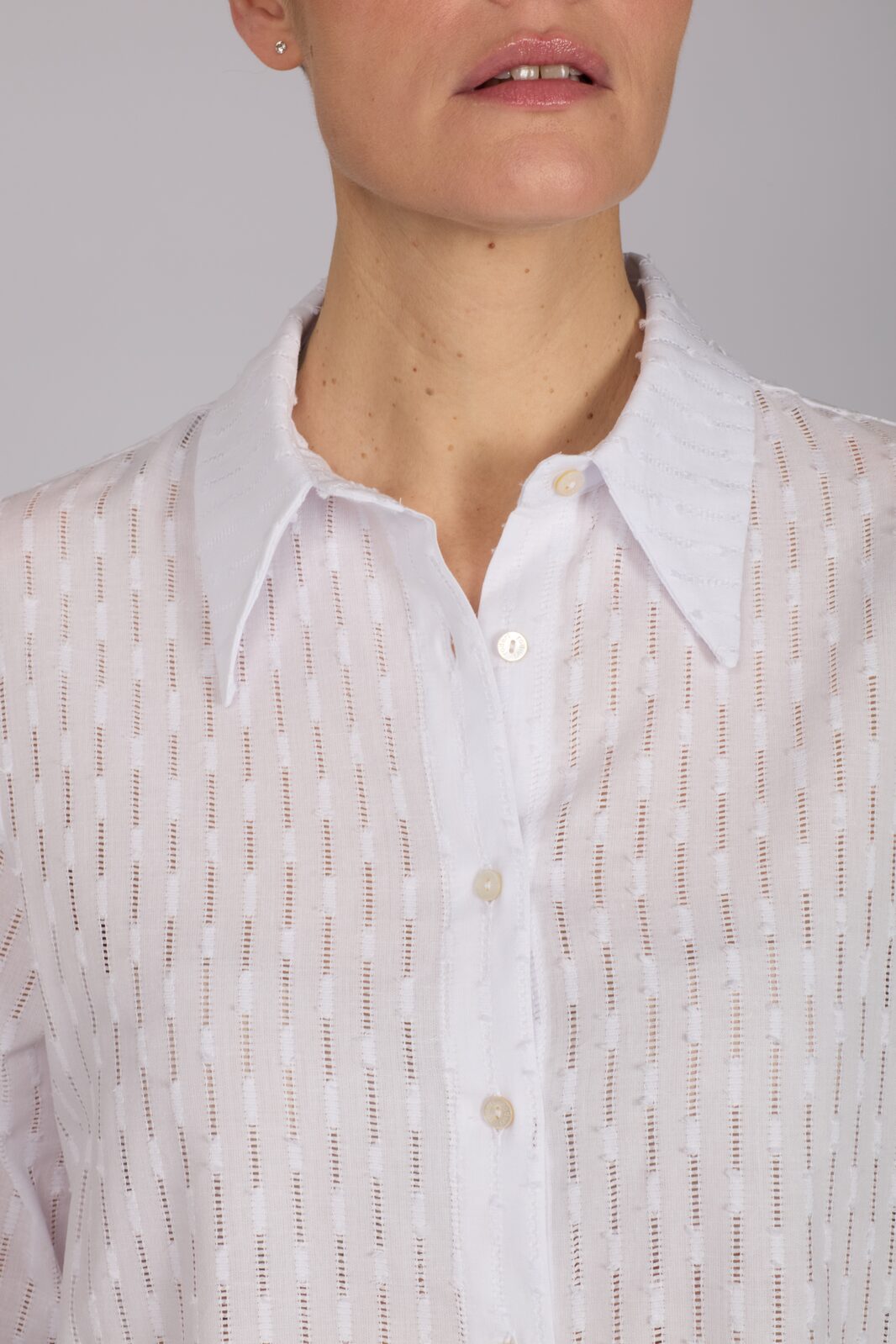 Camicia Milano in garza bianca