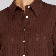Camicia Milano in garza cioccolato