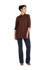 Camicia Milano in garza cioccolato