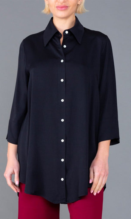 Camicia Milano over nera