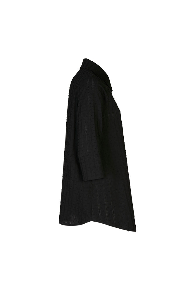 Camicia Milano in plumetil nero