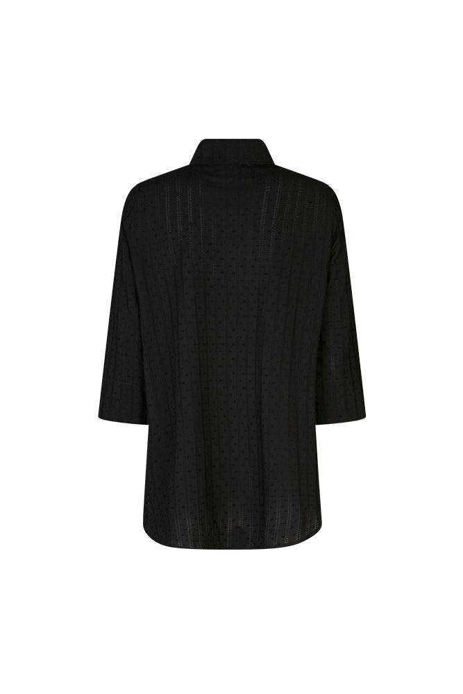 Camicia Milano in plumetil nero