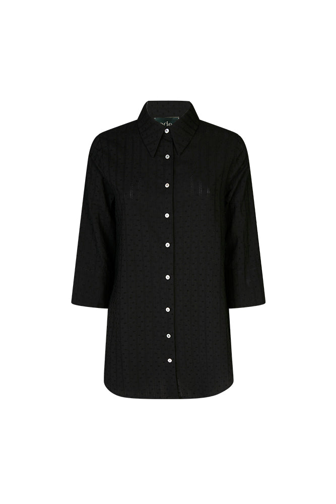 Camicia Milano in plumetil nero