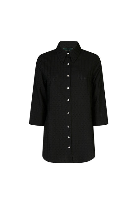 Camicia Milano in plumetil nero