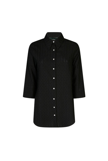 Camicia Milano in plumetil nero
