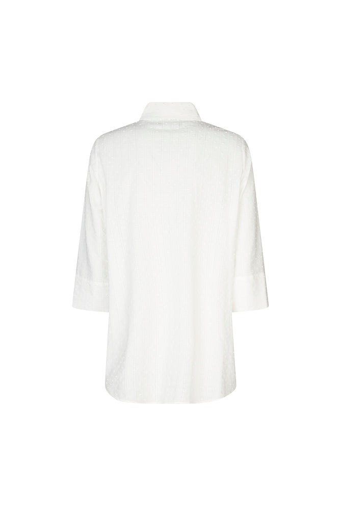Camicia Milano in plumetis panna