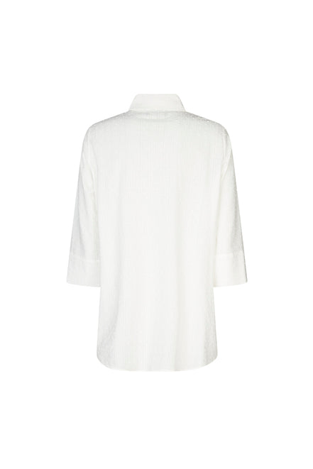 Camicia Milano in plumetis panna