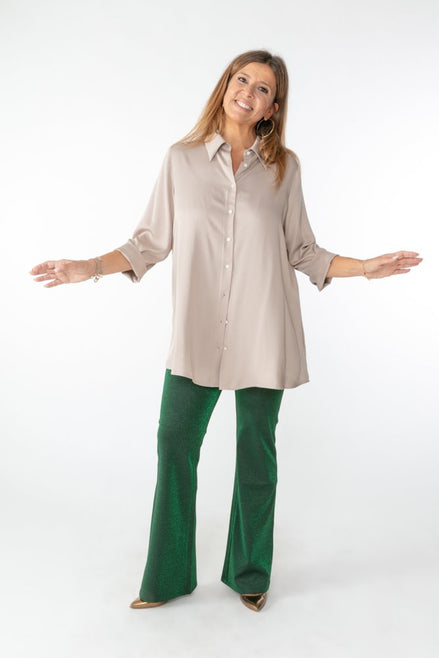 Camicia Milano over cipria