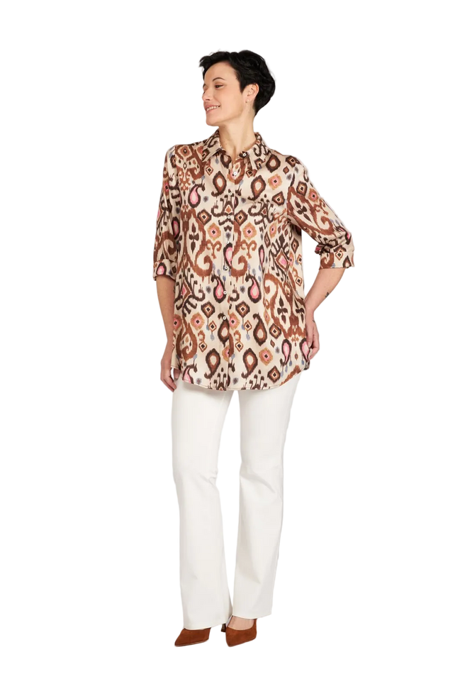Camicia Milano stampa batik