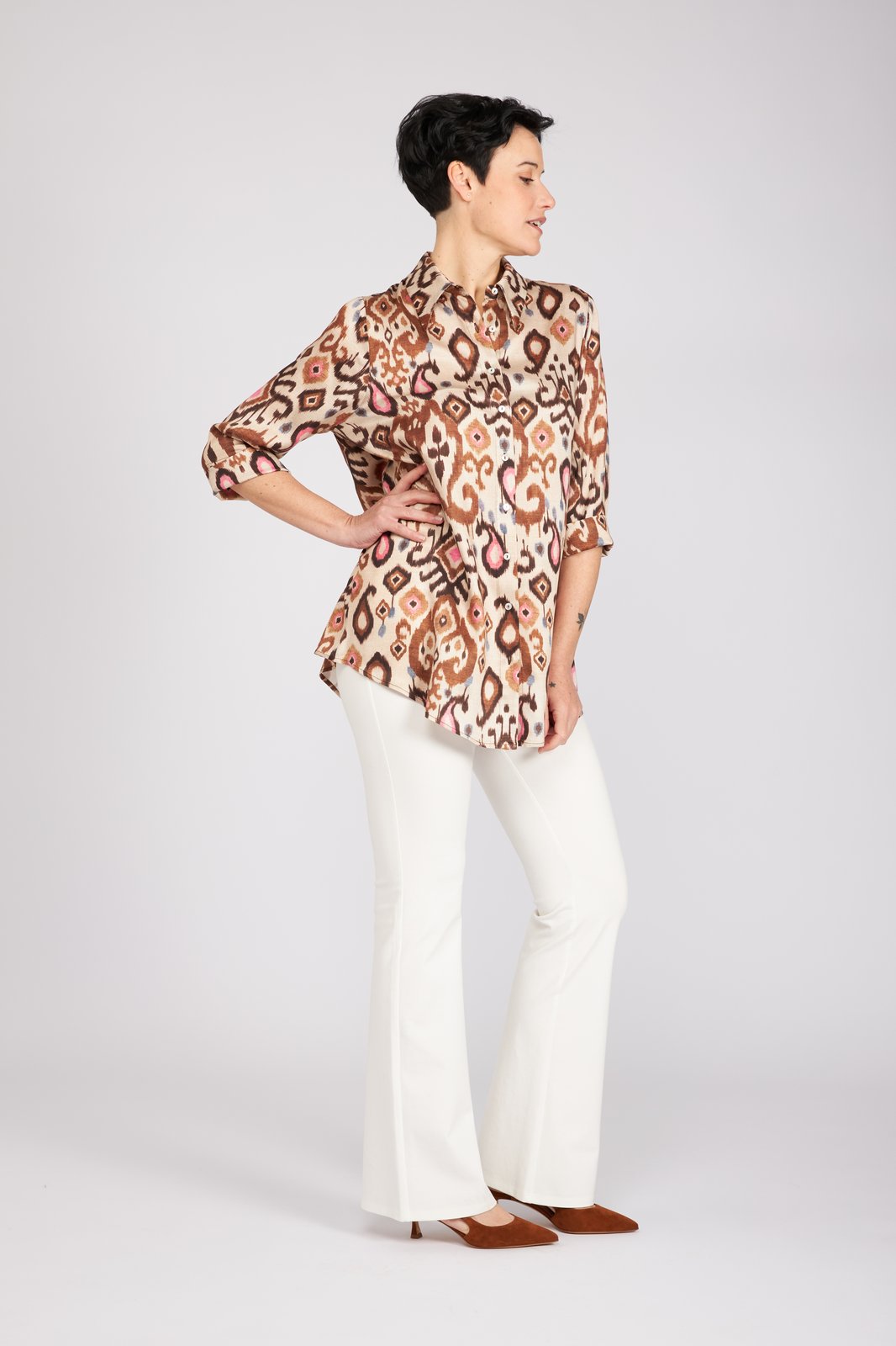 Camicia Milano stampa batik