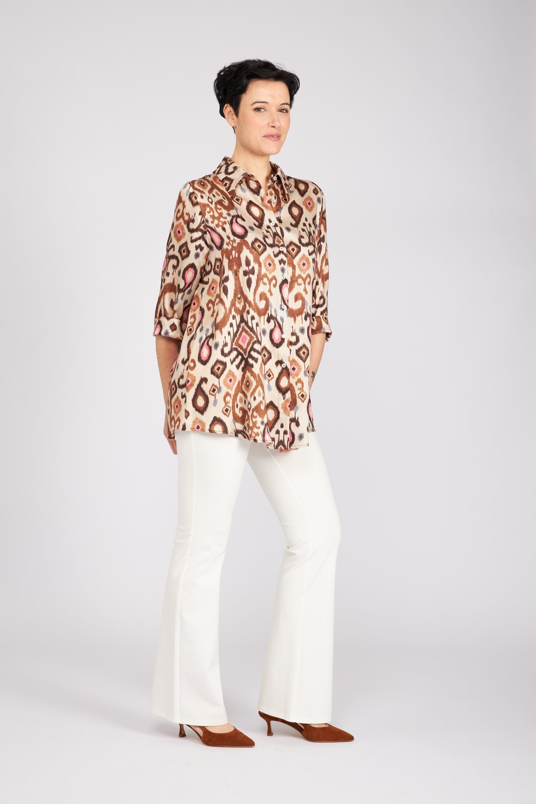 Camicia Milano stampa batik