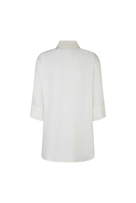 Camicia Milano techno satin avorio