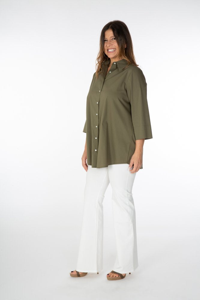 Camicia Milano cotone militare
