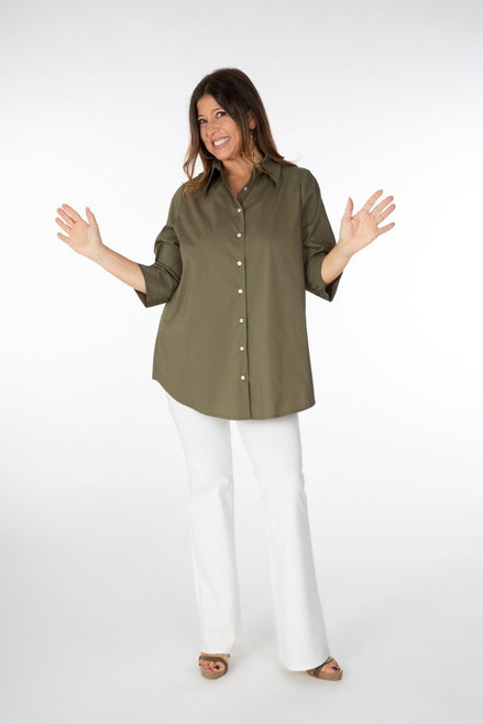 Camicia Milano cotone militare