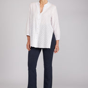 Camicia new Vulcano in garza bianca