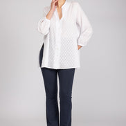 Camicia new Vulcano in garza bianca