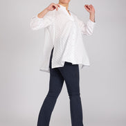 Camicia new Vulcano in garza bianca