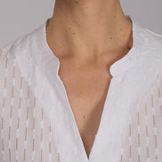 Camicia new Vulcano in garza bianca