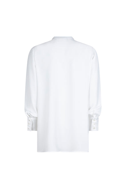 Camicia donna NY over in techno satin color latte