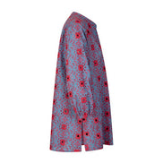 Camicia Vulcano san gallo azzurro e rosso