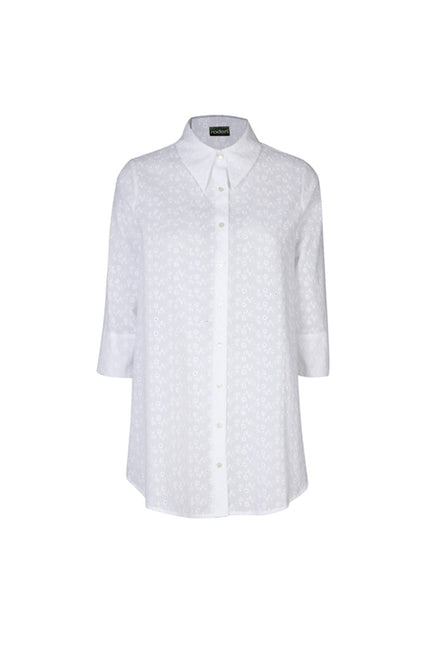 Camicia Milano sangallo bianco