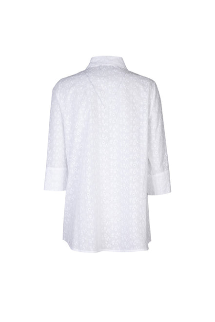 Camicia Milano sangallo bianco