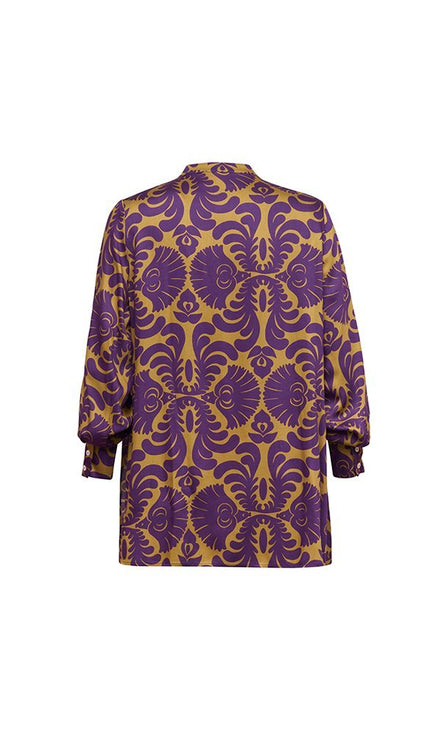 Camicia NY disegno viola