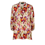 Camicia Vulcano fantasia seta ciclamino