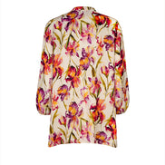 Camicia Vulcano fantasia seta ciclamino