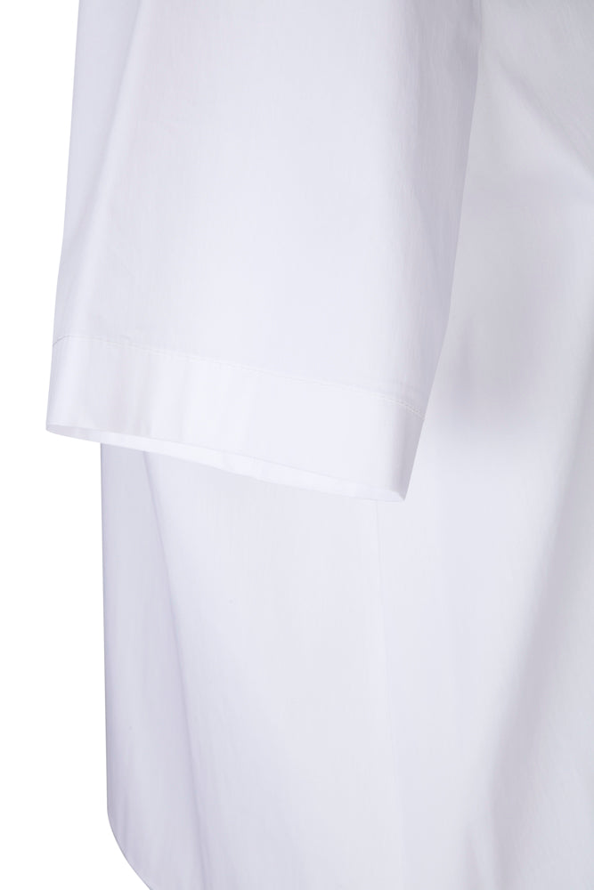 Camicia Torino bianca cotone elasticizzato