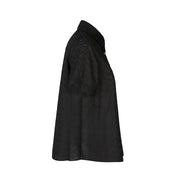 Camicia donna Torino in sangallo nero manica corta