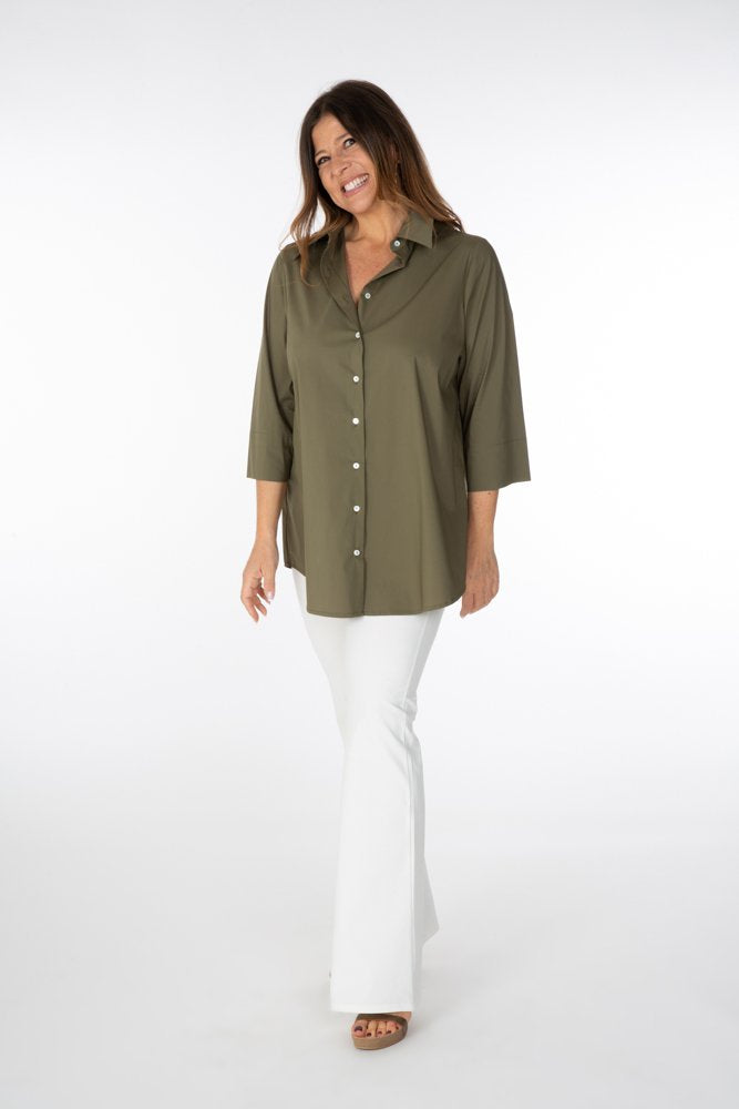 Camicia Milano cotone militare