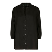 Camicia Vulcano nera in plumetis