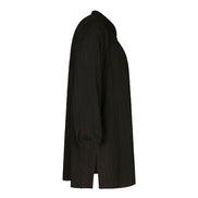 Camicia Vulcano nera in plumetis