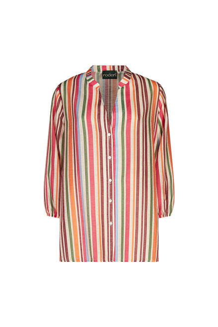 Camicia Vulcano multicolor a righe