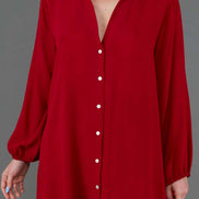 Camicia Vulcano Garza Rubino