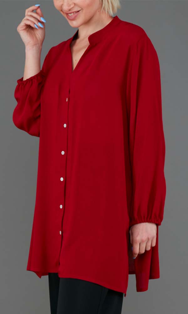 Camicia Vulcano Garza Rubino