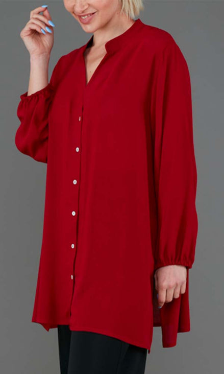 Camicia Vulcano Garza Rubino