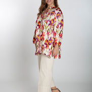 Camicia Vulcano fantasia seta ciclamino