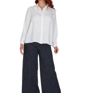Camicia London techno satin latte