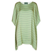 Camicia India fantasia optical verde fucsia