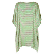 Camicia India fantasia optical verde fucsia