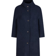 Cappottino donna Mio in lana cotta blu