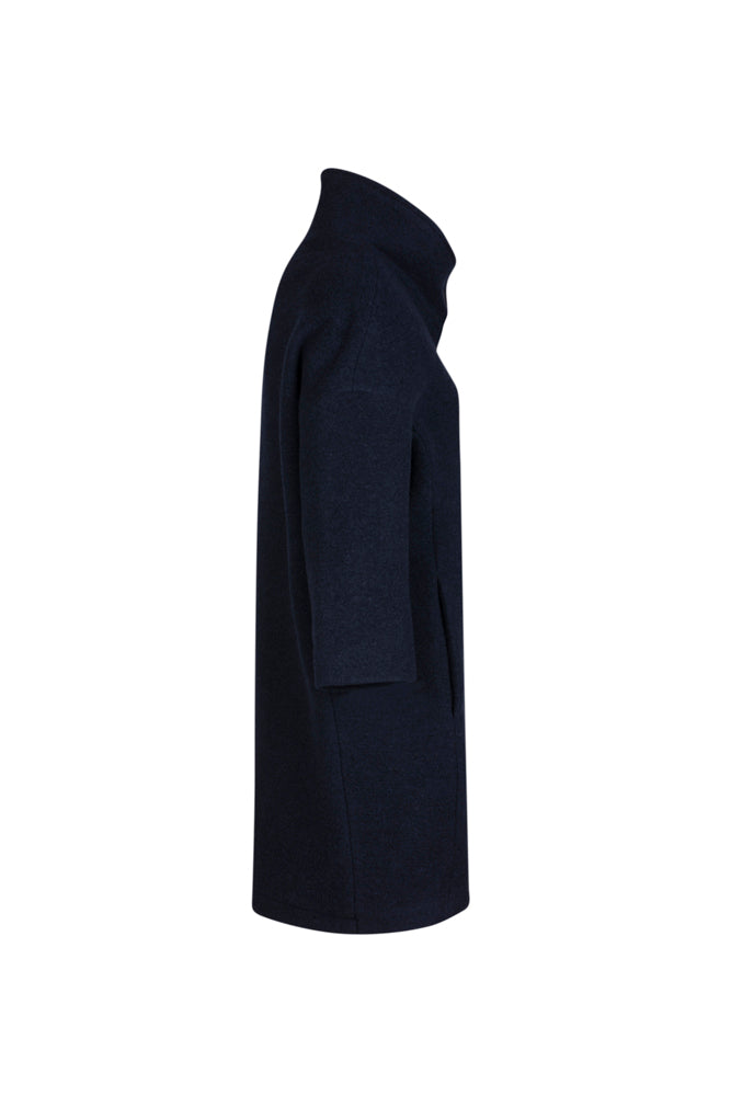 Cappottino donna Mio in lana cotta blu