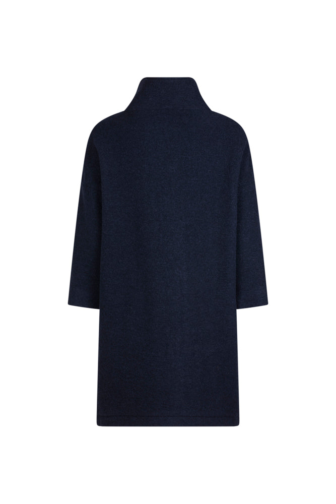 Cappottino donna Mio in lana cotta blu
