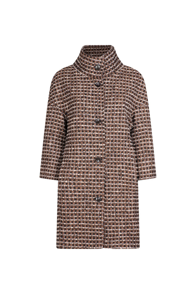 Cappottino Mio ovetto bouclè mocha lurex