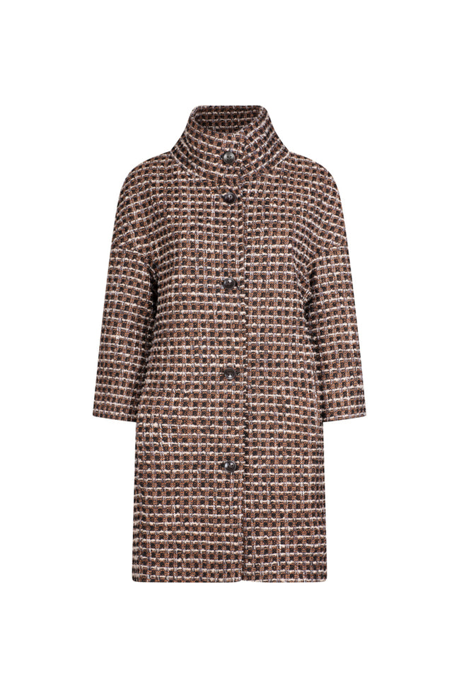Cappottino Mio ovetto bouclè mocha lurex