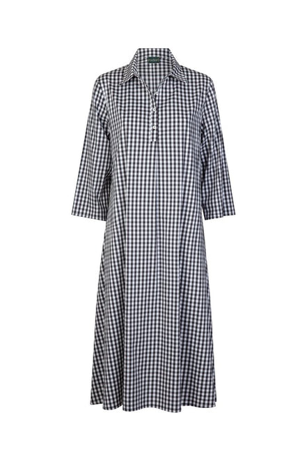 Abito Panarea vichy bianco nero
