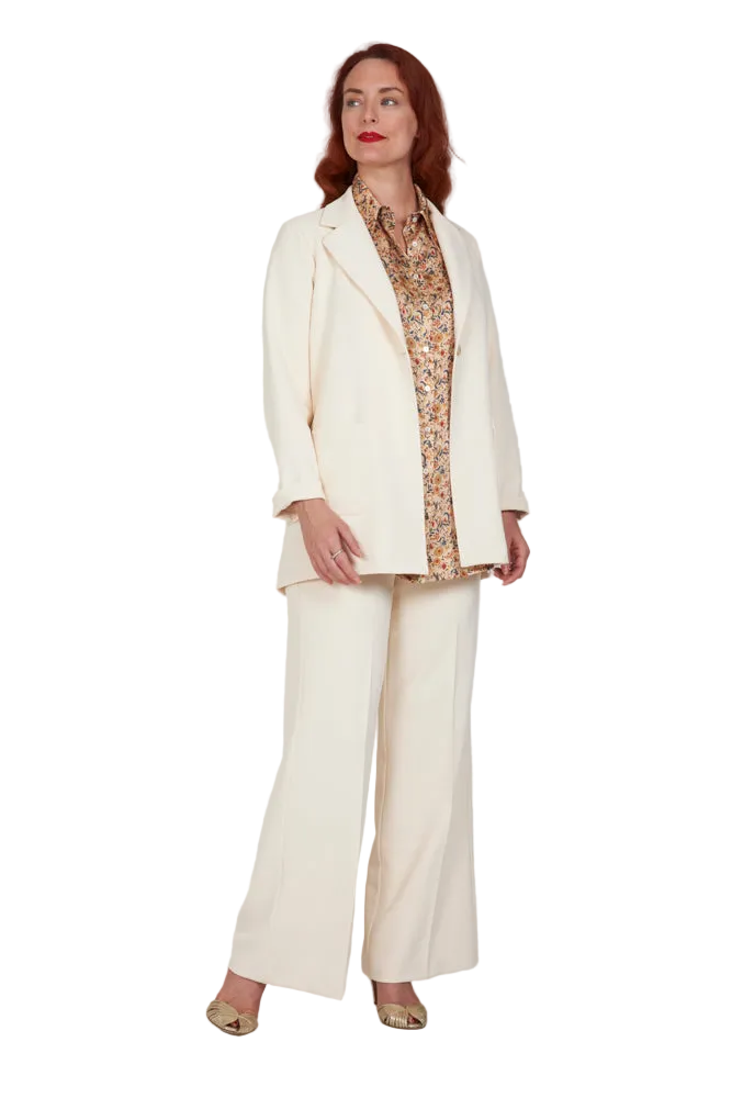 Blazer Berlin in crepe cady avorio